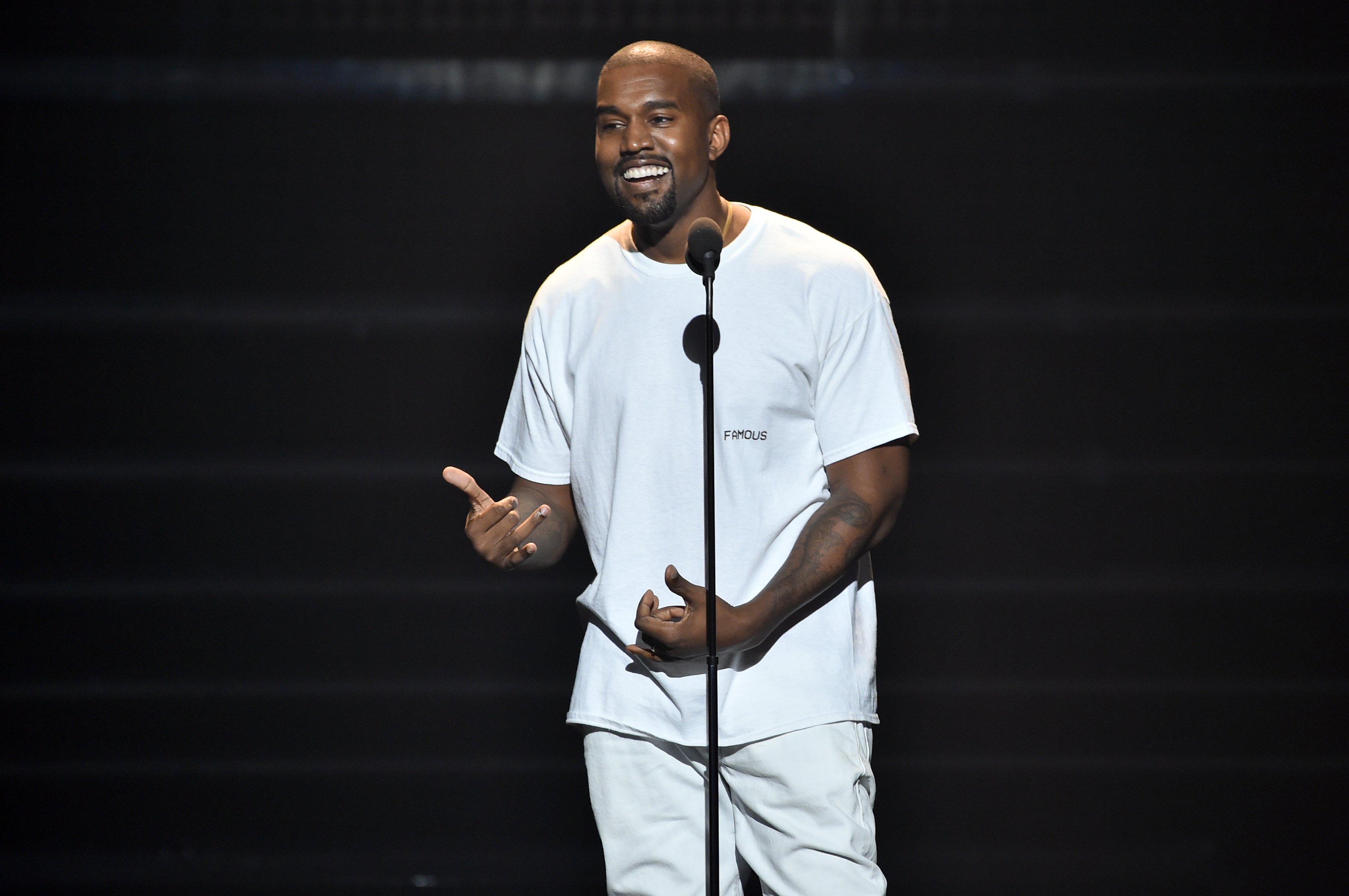 Kanye West performs onstage during the 2016 MTV Video Music Awards at Madison Square Garden on August 28, 2016 in New York City