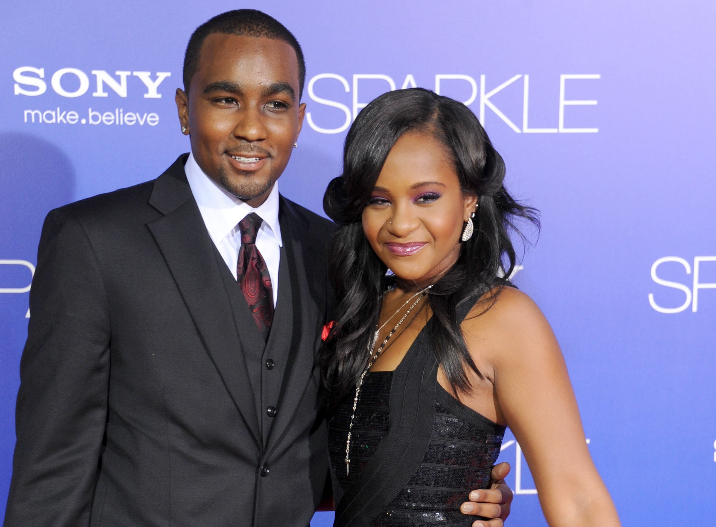 Bobbi Kristina Brown and Nick Gordon arrive at the Los Angeles premiere of ‘Sparkle’ at Grauman’s Chinese Theatre on August 16, 2012 in Hollywood