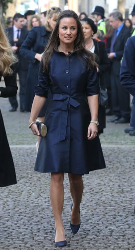 Pippa Middleton attends a memorial service for Sir David Frost at Westminster Abbey on March 13, 2014 in London