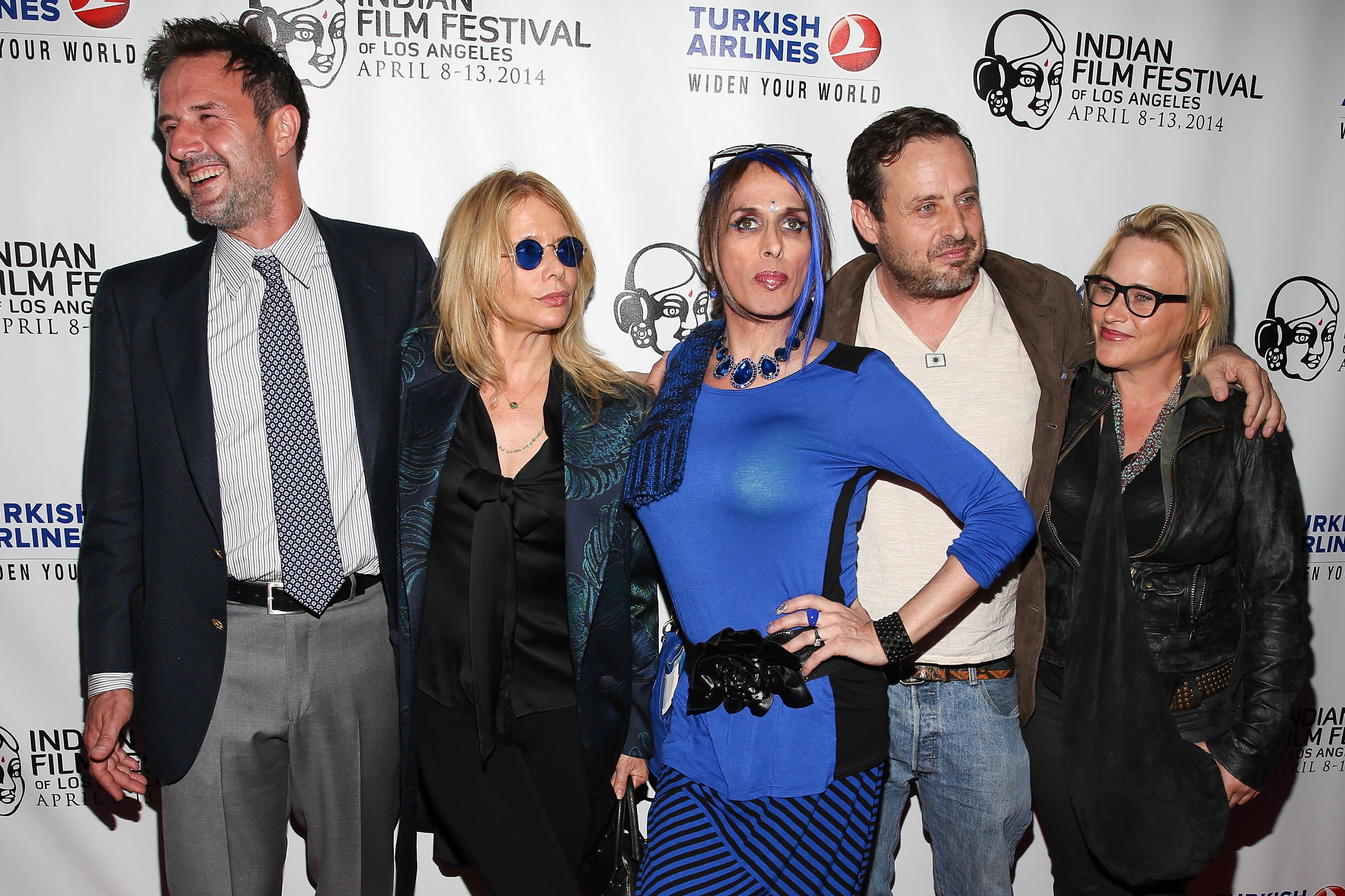 David Arquette, Rosanna Arquette, Alexis Arquette, Richmond Arquette, and Patricia Arquette attend the Indian Film Festival Of Los Angeles Opening Night Gala for 'Sold' at ArcLight Cinemas on April 8, 2014 in Hollywood