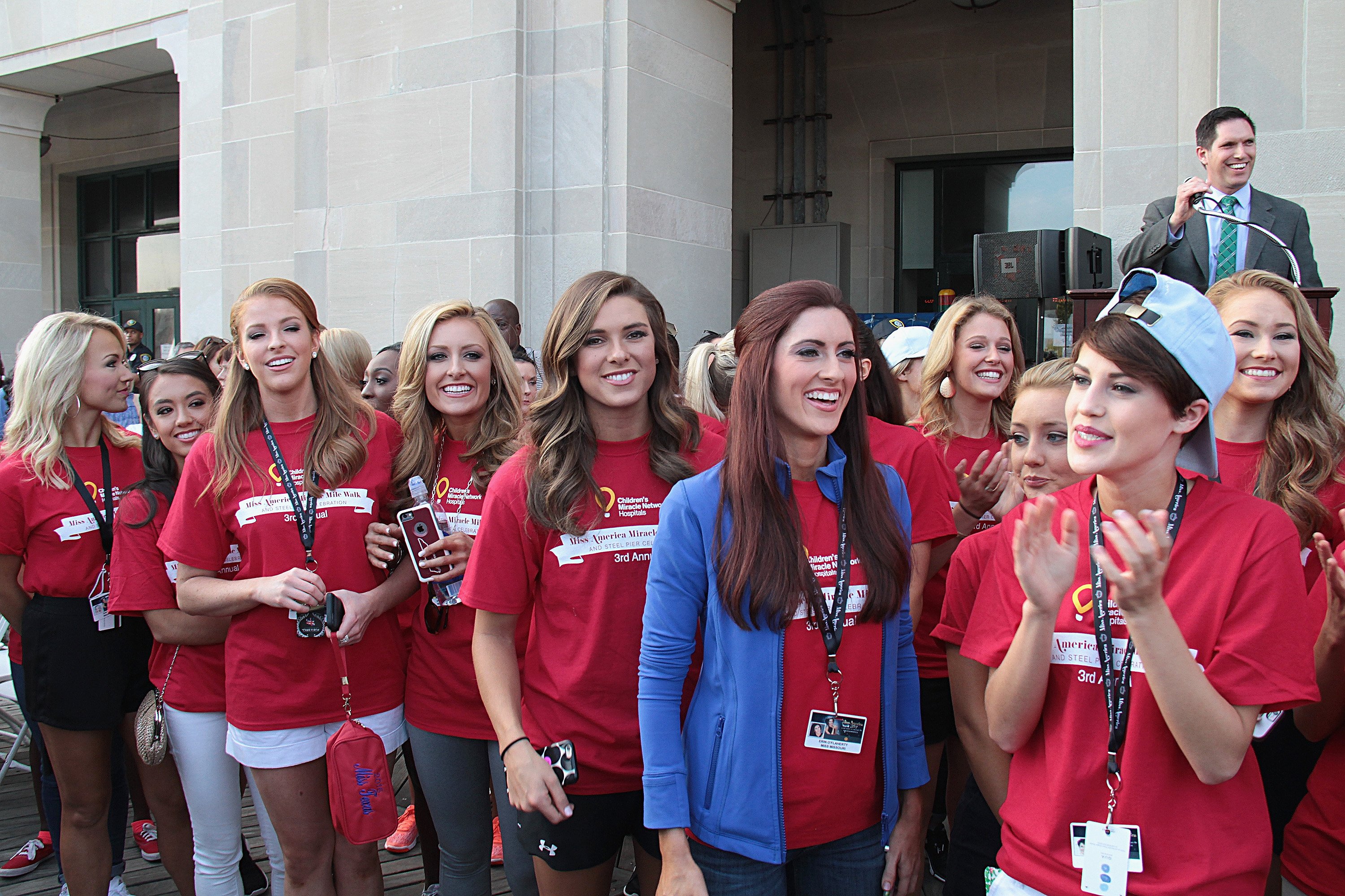 Miss America 2017 contestants attend Miss America 2017 ' Miracle Mile Walk' on September 9, 2016 in Atlantic City, New Jersey