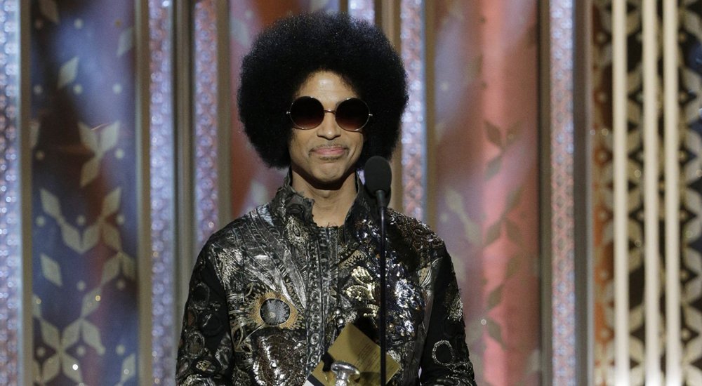 Prince speaks onstage during the 72nd Annual Golden Globe Awards at The Beverly Hilton Hotel on January 11, 2015 in Beverly Hills