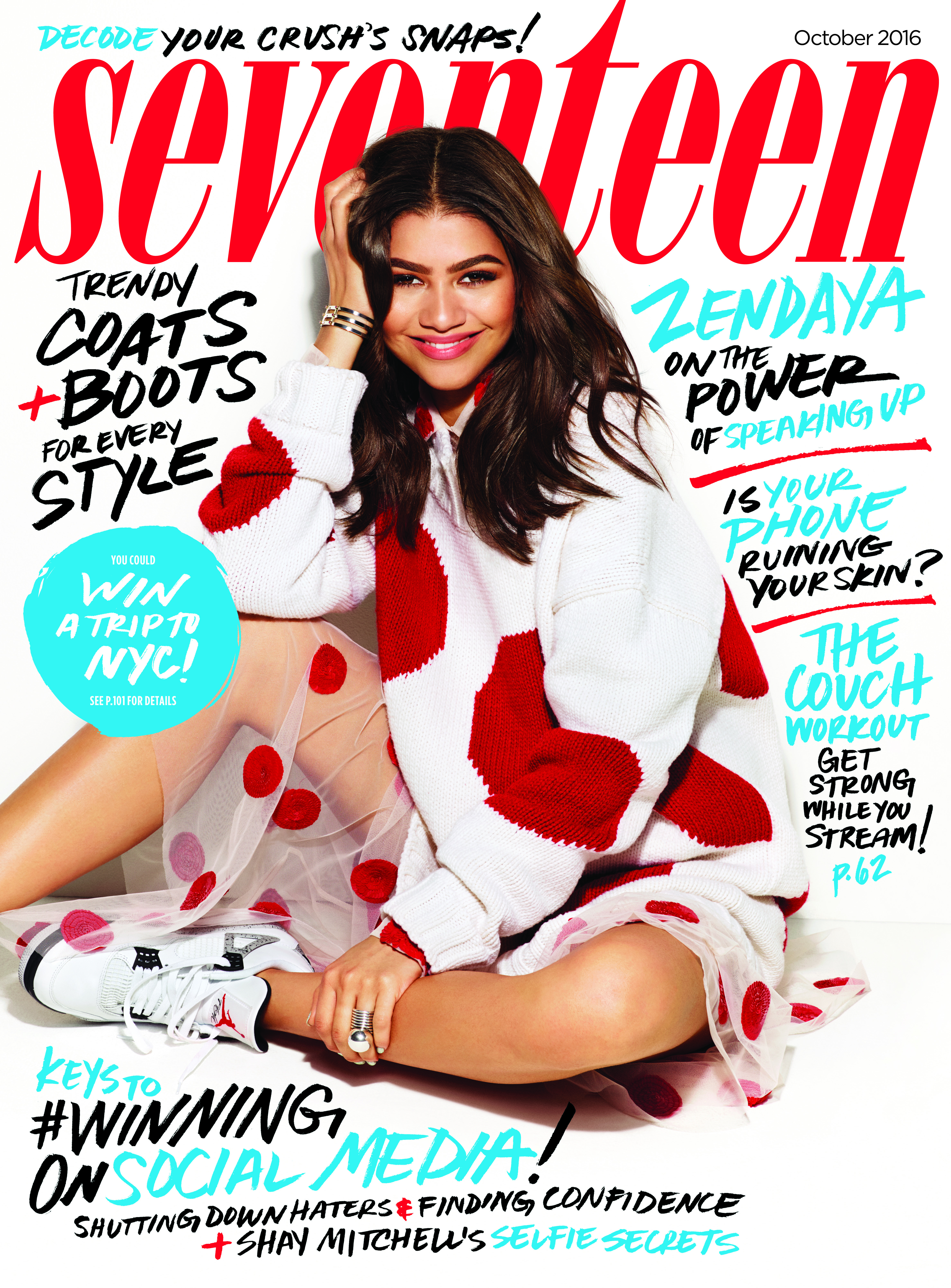 Zendaya covers Seventeen's October 2016 issue