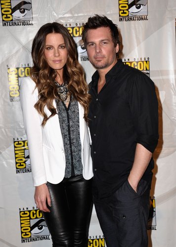 Kate Beckinsale and Len Wiseman attend Sony’s ‘Total Recall’ panel during Comic-Con 2012 in San Diego on July 13, 2012