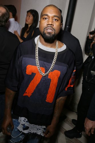 Kanye West attends Vogue 95th Anniversary Party on October 3, 2015 in Paris