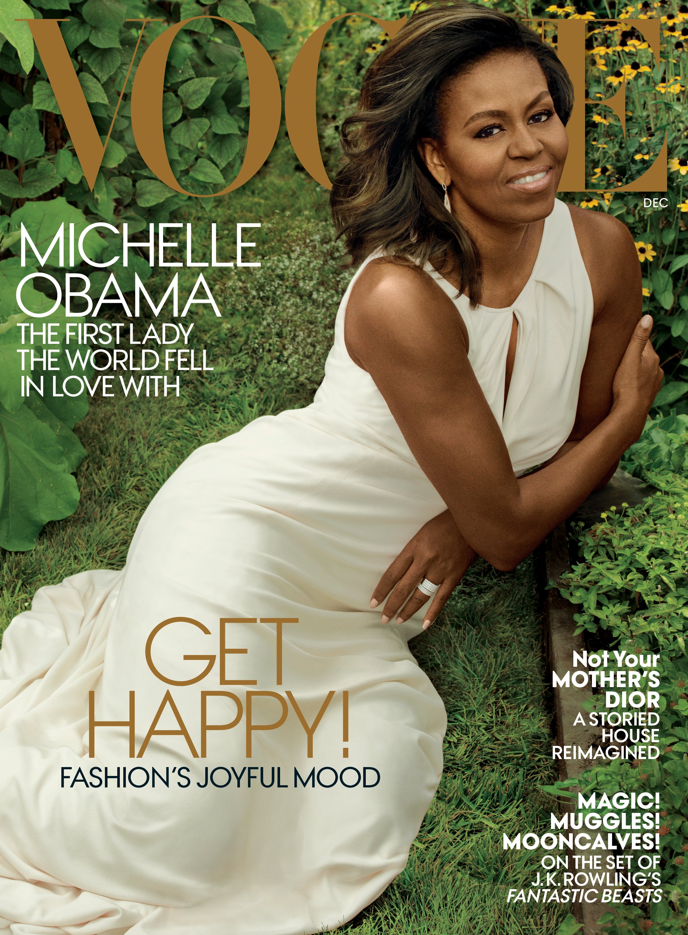 First Lady Michelle Obama covers the December 2016 cover of Vogue 