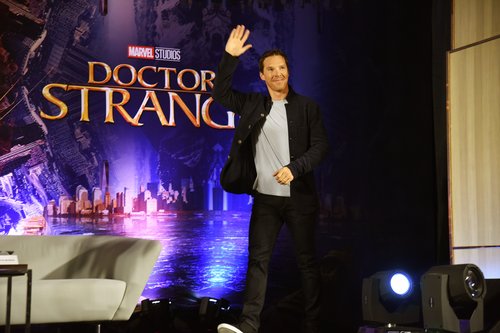 Benedict Cumberbatch attends the Marvel Studios' 'Doctor Strange' Global Tour Fan Event in Hong Kong, Oct. 14, 2016