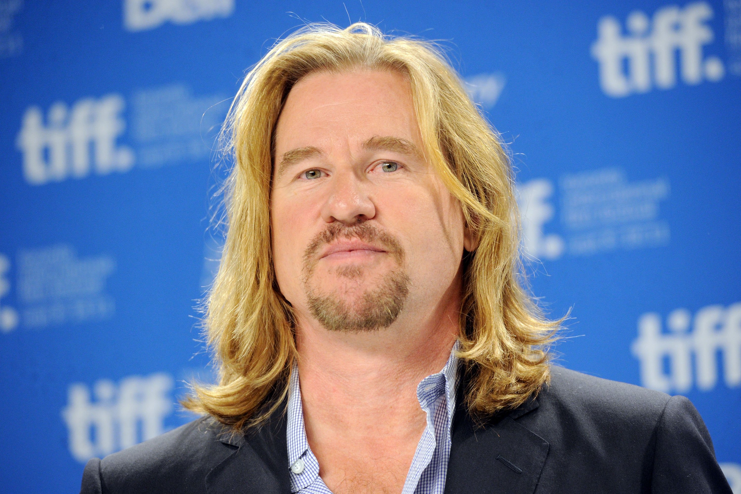 Val Kilmer speaks onstage at the 'Twixt' press conference during the 2011 Toronto International Film Festival at TIFF Bell Lightbox on September 12, 2011 in Toronto
