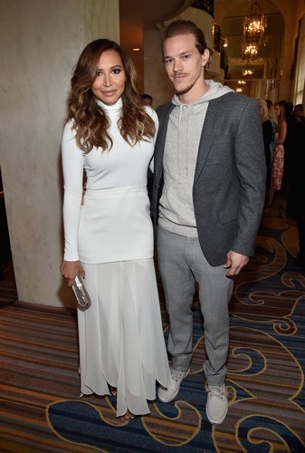 Naya Rivera and Ryan Dorsey attend the March Of Dimes Celebration Of Babies Luncheon honoring Jessica Alba at the Beverly Wilshire Four Seasons Hotel on December 4, 2015 in Beverly Hills