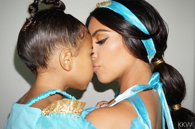 Kim Kardashian and daughter North West celebrate Halloween 2016 