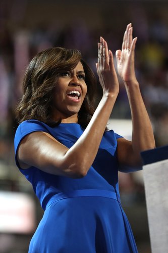 First lady Michelle Obama at DNC July 25, 2016