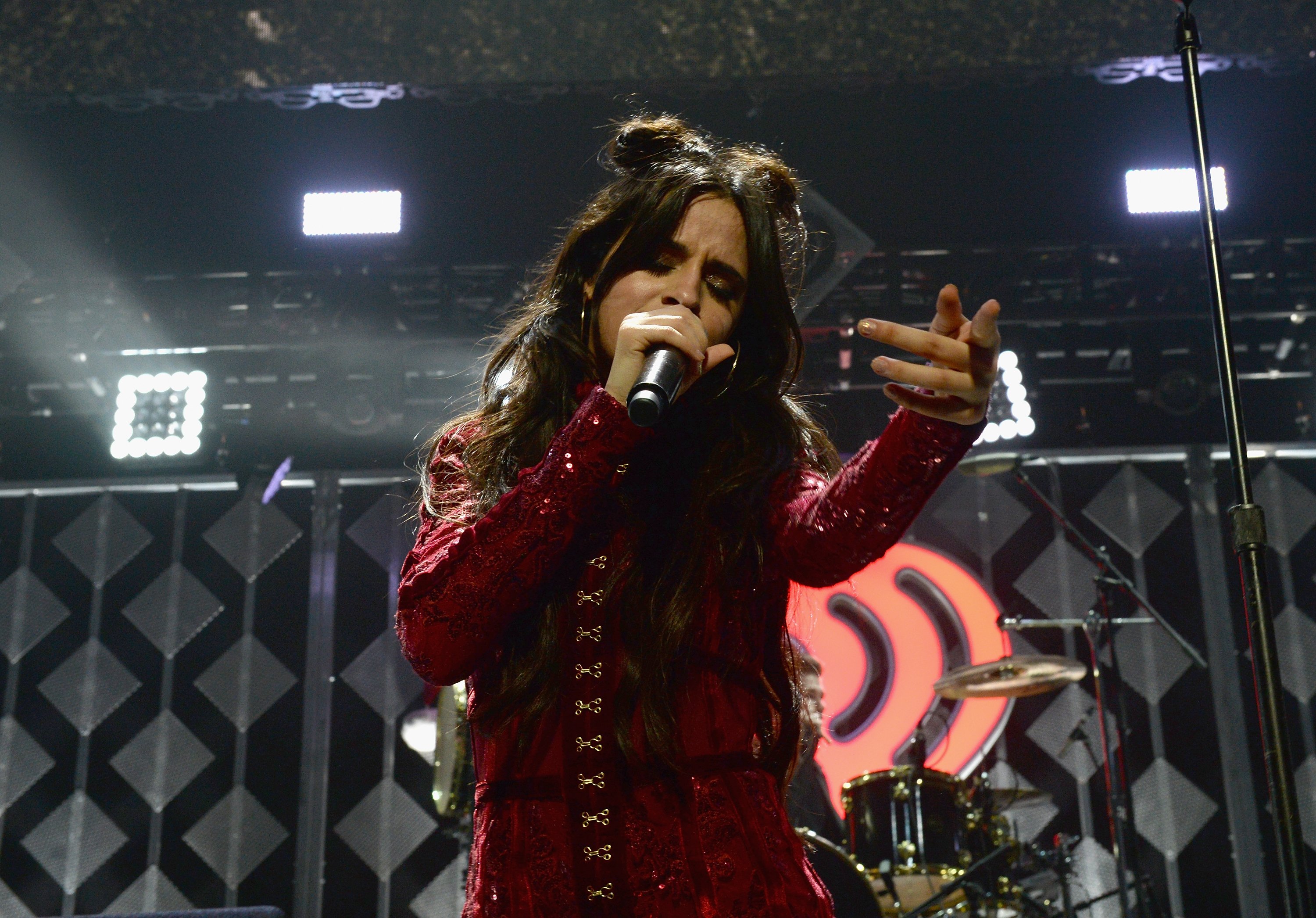Camila Cabello of Fifth Harmony performs at the Y100's Jingle Ball 2016 at BB&T Center on December 18, 2016 in Sunrise, Florida