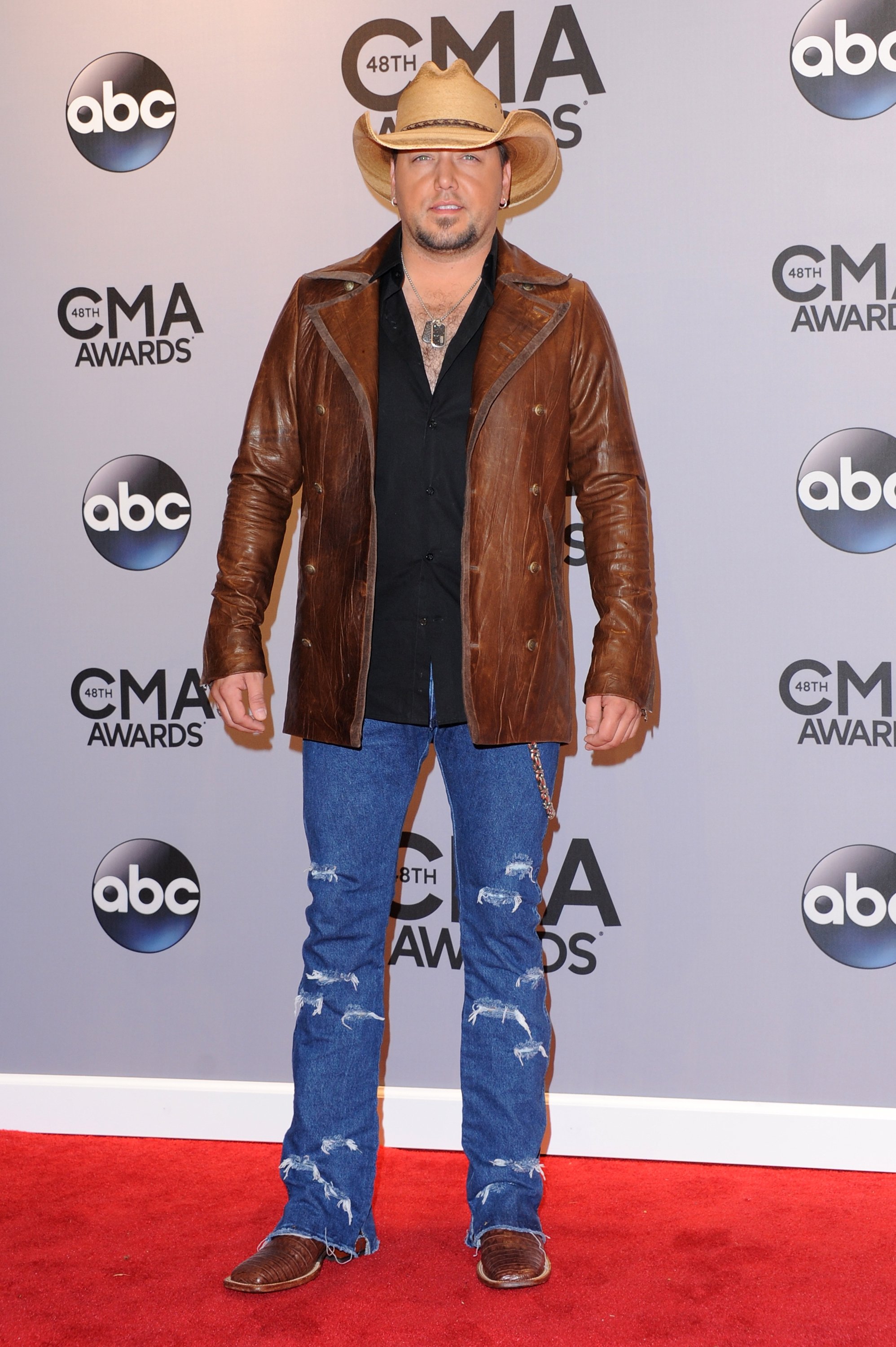 Jason Aldean attends the 48th annual CMA Awards at the Bridgestone Arena on November 5, 2014 in Nashville