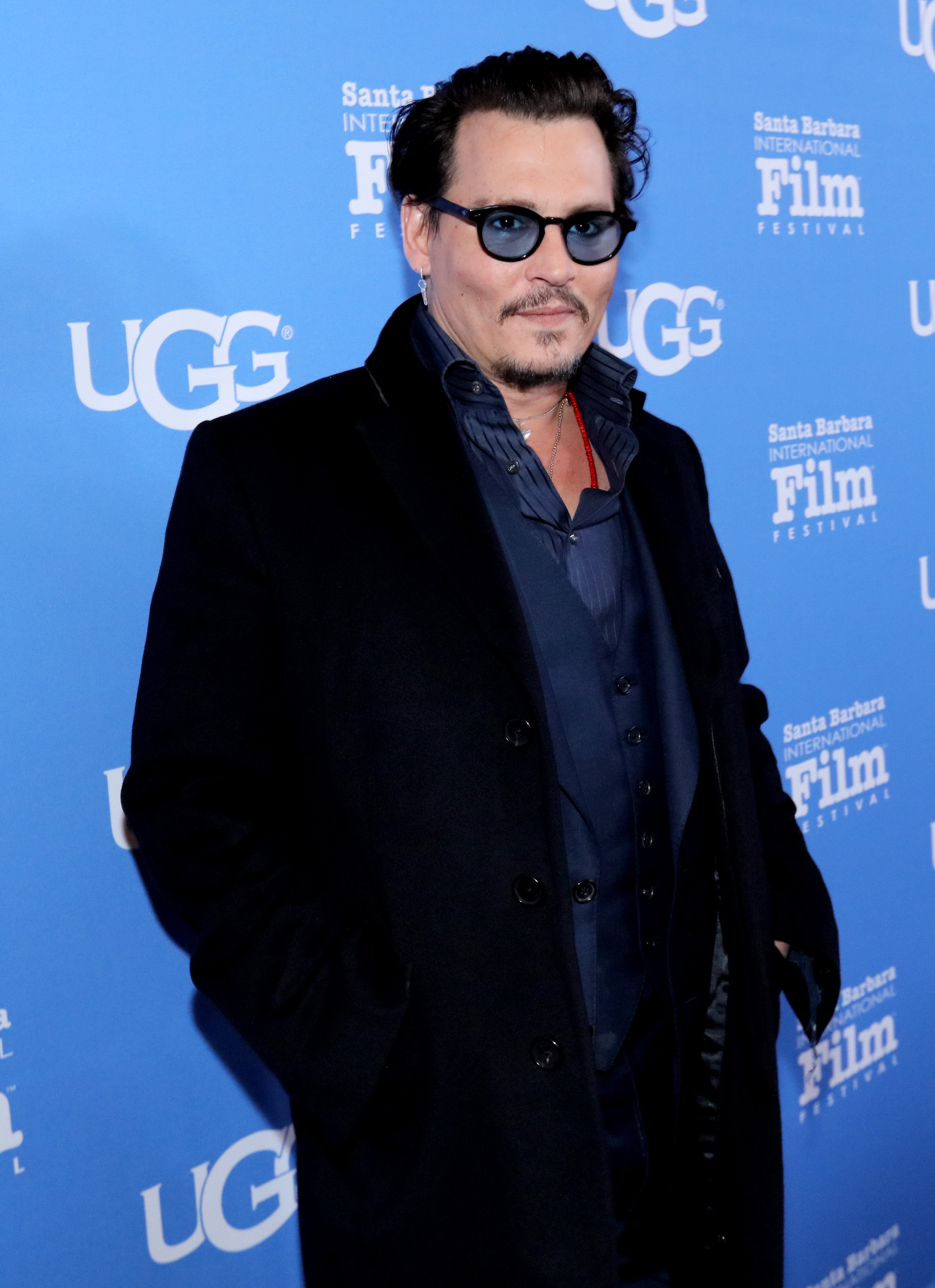 Johnny Depp attends the Maltin Modern Master award tribute during the 31st Santa Barbara International Film Festival at the Arlington Theater on February 4, 2016 in Santa Barbara