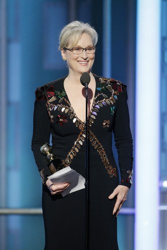 Meryl Streep accepts the Cecil B. DeMille Award during the 74th Annual Golden Globe Awards at The Beverly Hilton Hotel on January 8, 2017 in Beverly Hills