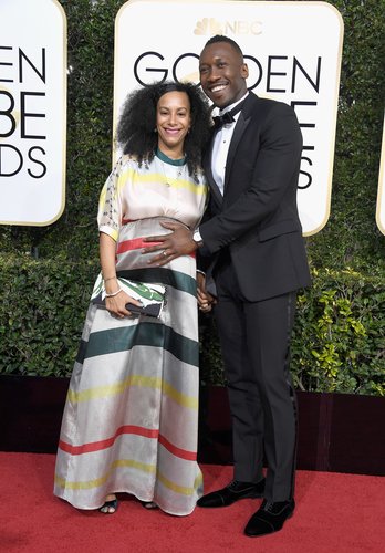 Mahershala Ali and Amatus Sami-Karim attend the 74th Annual Golden Globe Awards at The Beverly Hilton Hotel on January 8, 2017 in Beverly Hills