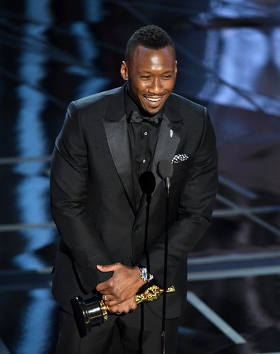 Mahershala Ali accepts Best Supporting Actor honors for 'Moonlight' onstage during the 89th Annual Academy Awards at Hollywood & Highland Center on February 26, 2017 in Hollywood