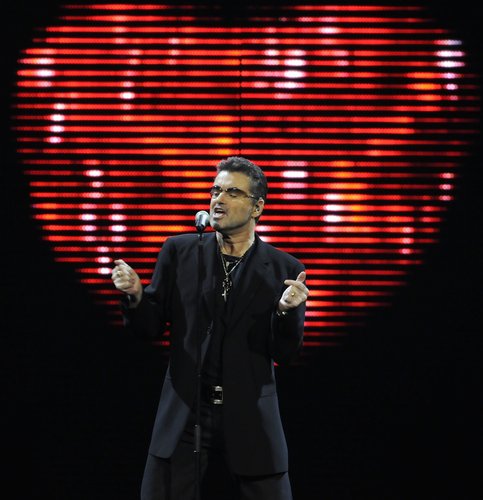George Michael performs at the Bank Atlantic Center on August 3, 2008 in Sunrise, Florida