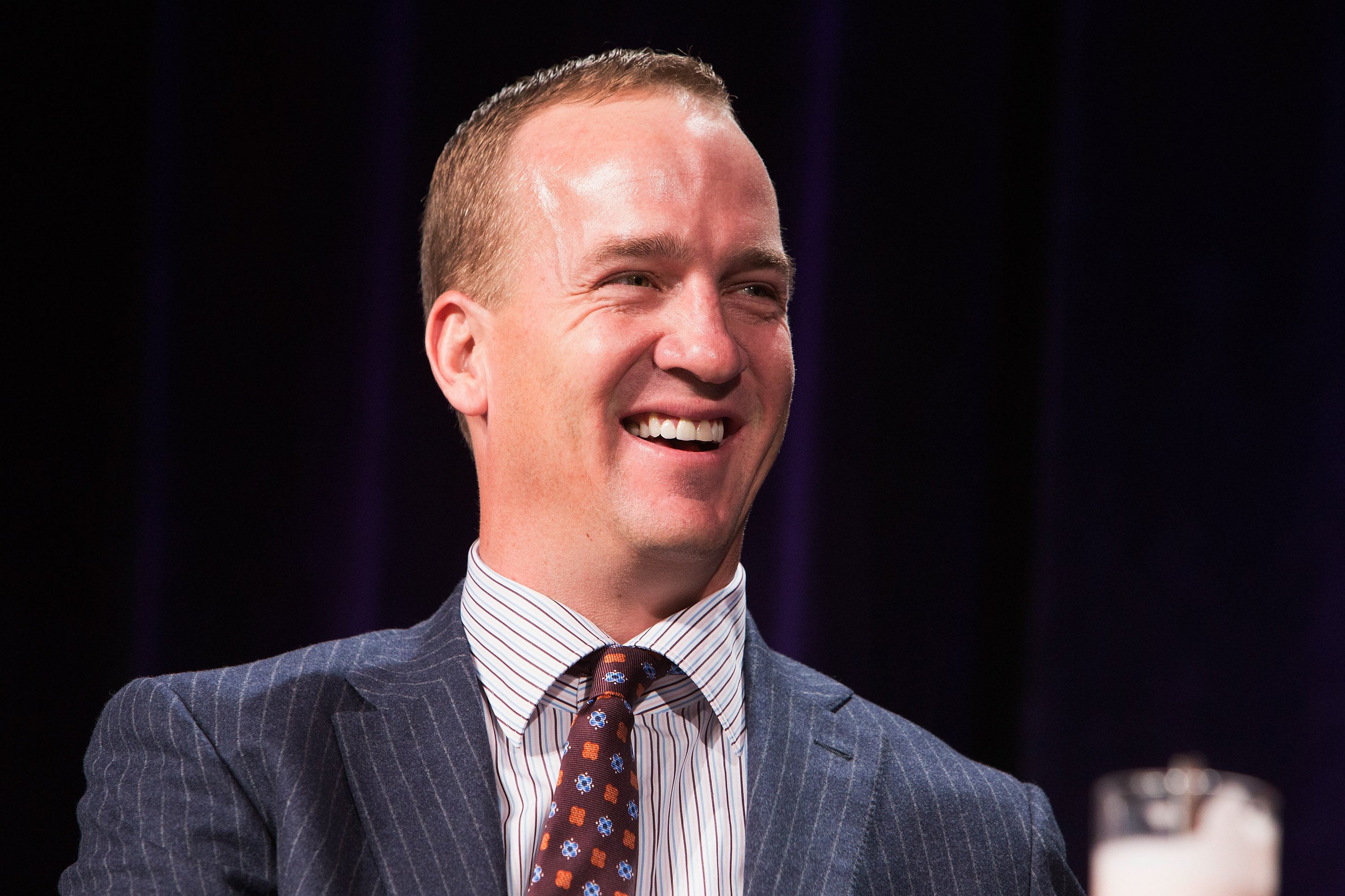 Peyton Manning attends the SuperBowl Breakfast where he received the Bart Starr award at JW Marriott Desert Ridge Resort & Spa on January 30, 2015 in Phoenix