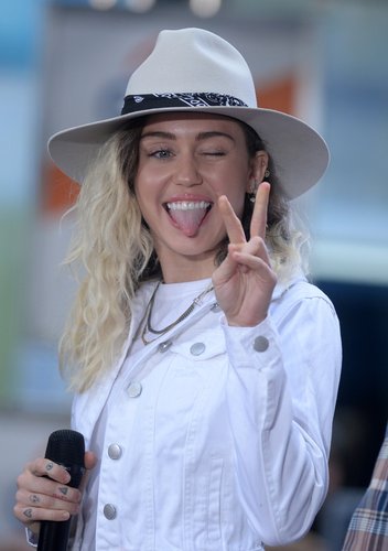 Miley Cyrus performs on the 'Today' show on May 26, 2017 in New York City