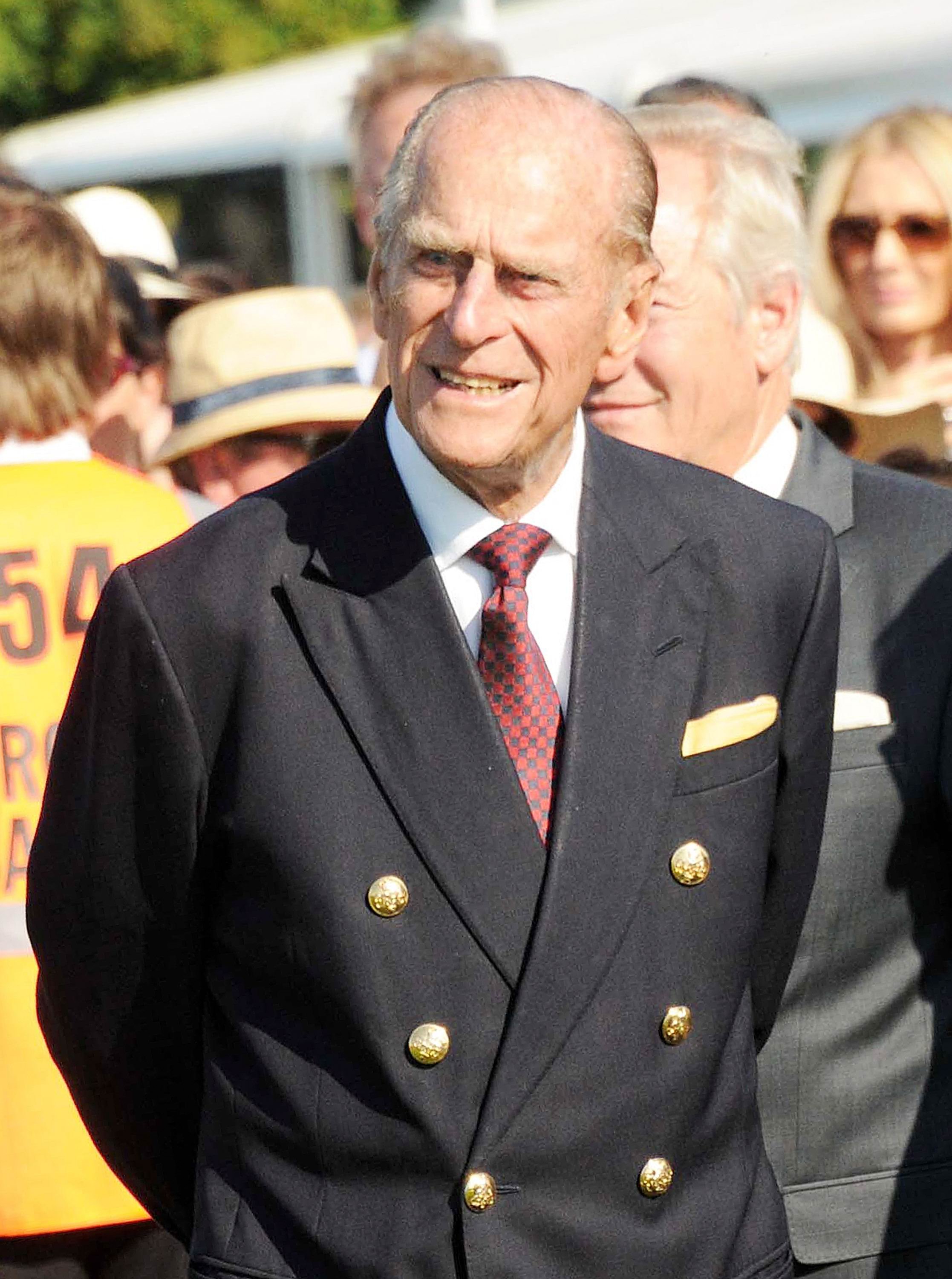 Prince Philip, Duke of Edinburgh, attends the Audi International Guards Polo at Guards Polo Club in Egham, United Kingdom on July 22, 2012