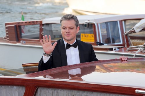 Matt Damon is seen during the 74th Venice Film Festival on August 30, 2017 in Venice, Italy