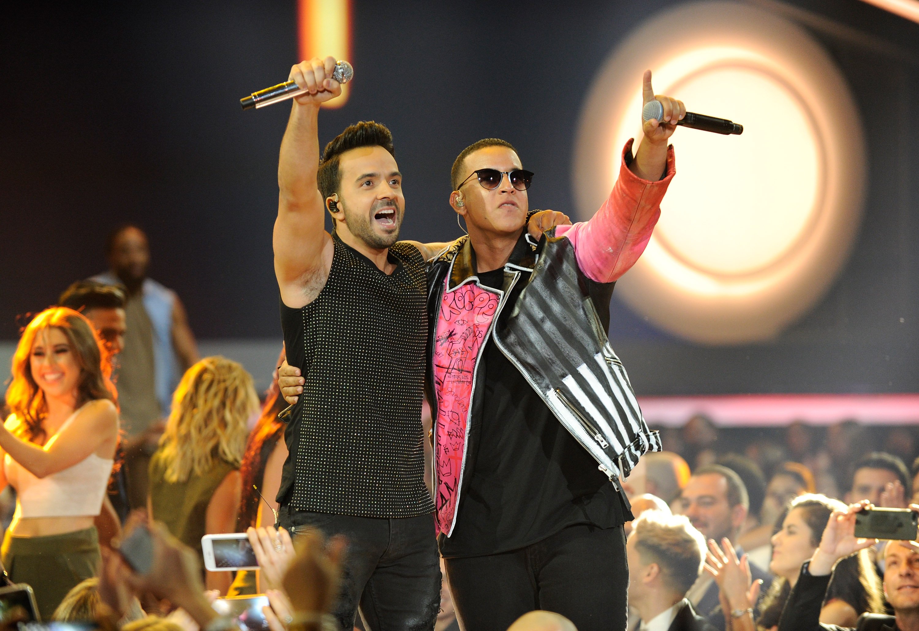 Luis Fonsi and Daddy Yankee perform onstage at the Billboard Latin Music Awards at Watsco Center on April 27, 2017 in Coral Gables, Fla. 