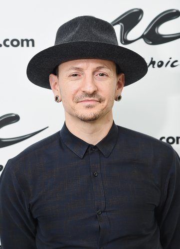 Chester Bennington of the band Linkin Park visits Music Choice at Music Choice Studios on February 21, 2017 in New York City