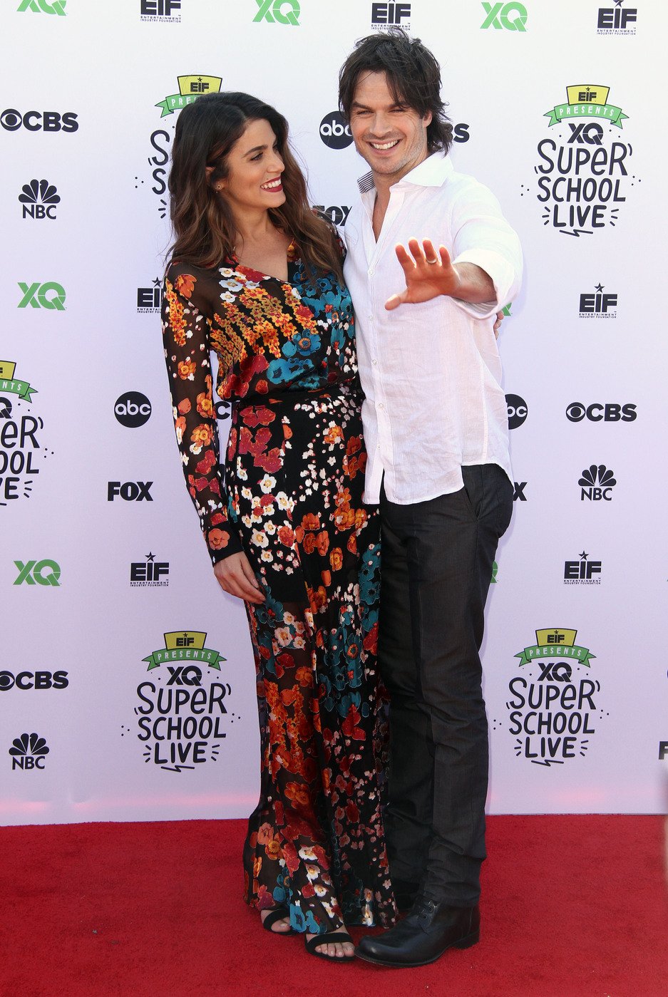 Nikki Reed and Ian Somerhalder attend Super School Live in Los Angeles on Sept. 8, 2017