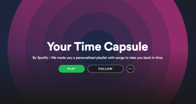 Spotify just launched a Time Capsule playlist option today, and if you've played around in Spotify enough, your Time Capsule may give you some ~feelings.~