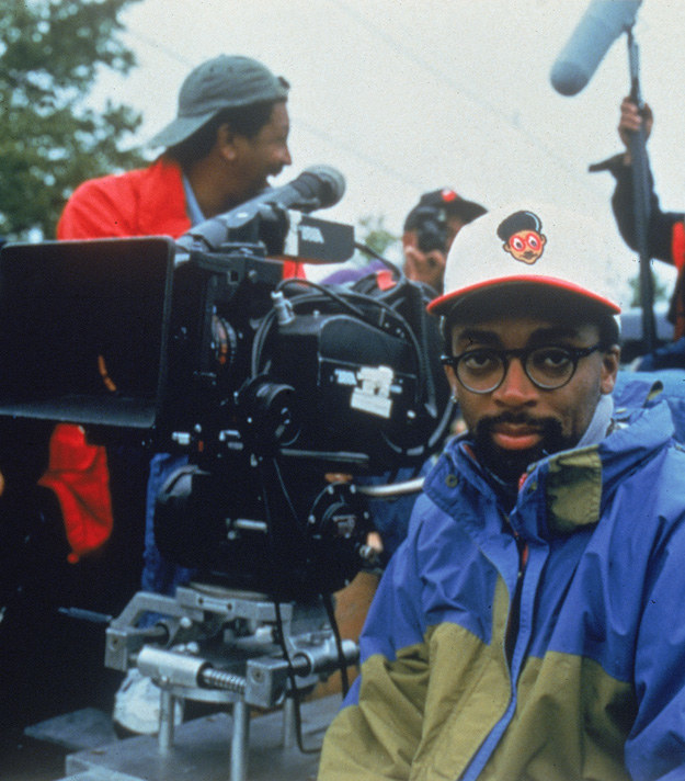 Spike Lee, on the set of his film Crooklyn.