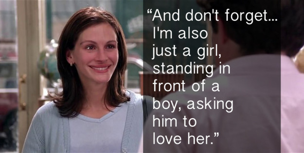 When Anna was just asking a boy to love her — as people tend to do — in Notting Hill.