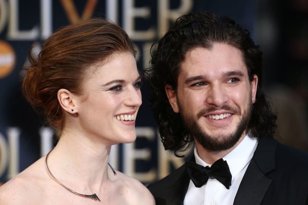 Kit Harington (aka Jon Snow) and Rose Leslie (aka Ygritte) are engaged, and obviously they're the most adorable couple.