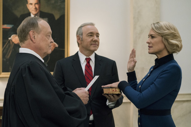 Since premiering in 2013, Spacey has played the character in the original Netflix series opposite Robin Wright, who plays Frank's wife, Claire Underwood.