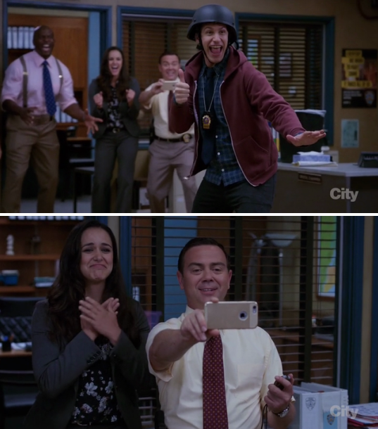 When Jake slid across the full bullpen in his socks, and Amy couldn't have been prouder.