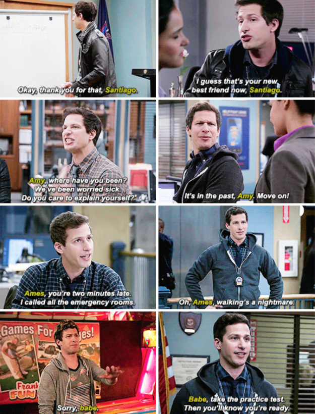 When Jake's nicknames for Amy evolved as their relationship grew.