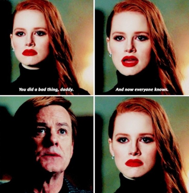 When Cheryl confronted her dad about killing her brother. (try reading that sentence to someone who doesn't know the show)