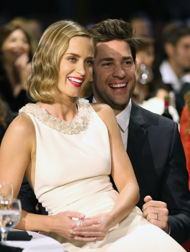 So, John Krasinski and Emily Blunt are one of those insanely cute Hollywood couples that still gives me hope.