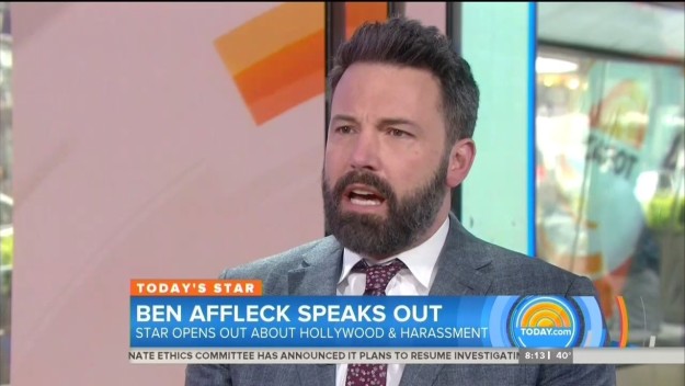 Lastly, Affleck was questioned about Rose McGowan, who accused Weinstein of raping her. McGowan seemed to suggest on Twitter that she told Affleck about the incident. "I don't really want to get into other people's individual stories," Affleck responded. "Because I feel like those are their stories and they're entitled to tell as much or as little of those as they want."