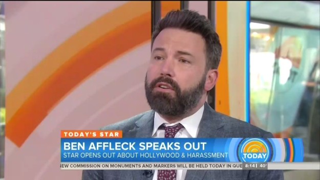 Affleck, who recently apologized for groping actor Hilarie Burton on MTV in the early '00s, said that moving forward he would recognize the privilege he wields and hold himself accountable.