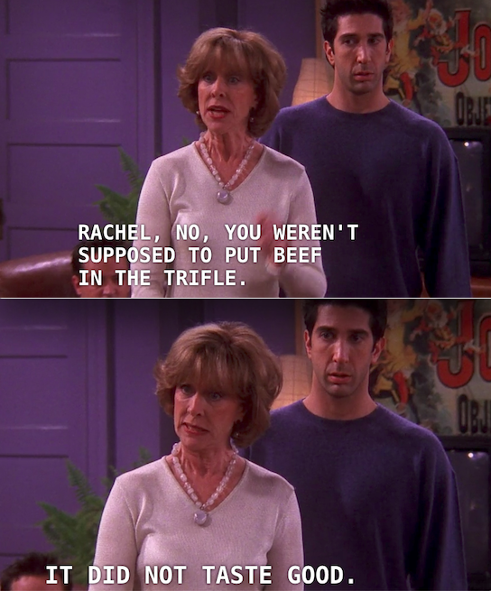 ...and Mrs. Geller put everyone in their place.