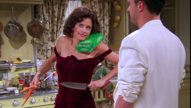 Monica's sexy kitchen moves.
