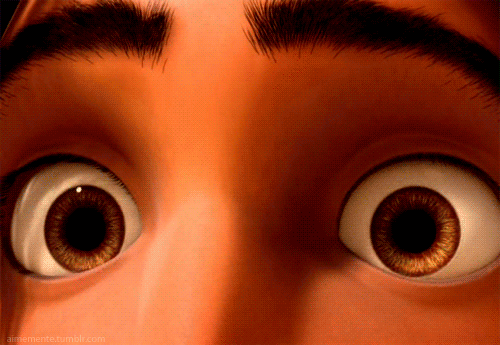 Also in Tangled, you can actually see Rapunzel reflected in this shot of Flynn's eyes.