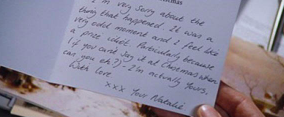 Without the opportunity to send a Christmas card, how would the Prime Minister know to go after Natalie?