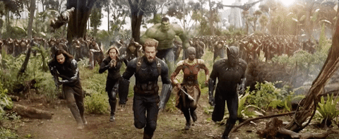 That is 18 movies worth of characters all popping up in Avengers: Infinity War to help save the Earth from Thanos and the show down looks ridiculously epic.