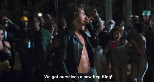 And he's the worst. From the second he pulled up to Hawkins High School in his blue Camaro, he's been pure trash. He's the New Keg King, but also, the new Trash King.