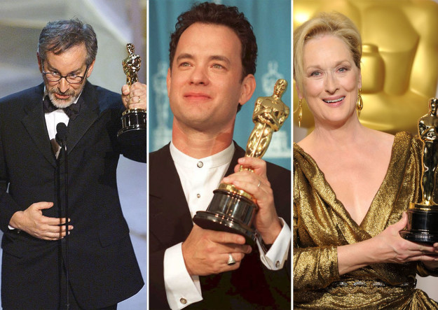 So, Steven Spielberg, Meryl Steep, and Tom Hanks walk onto a film set...