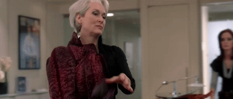 ...but she did it much more kindly than Miranda Priestly ever did.