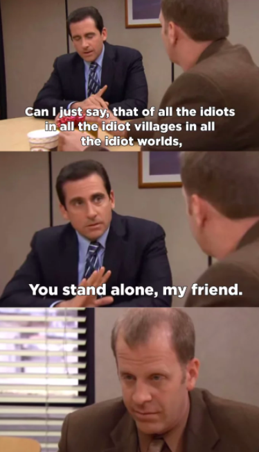 When Toby's departure was taken very seriously.
