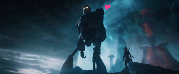 And finally, we see the Iron Giant, from the animated movie of the same name.
